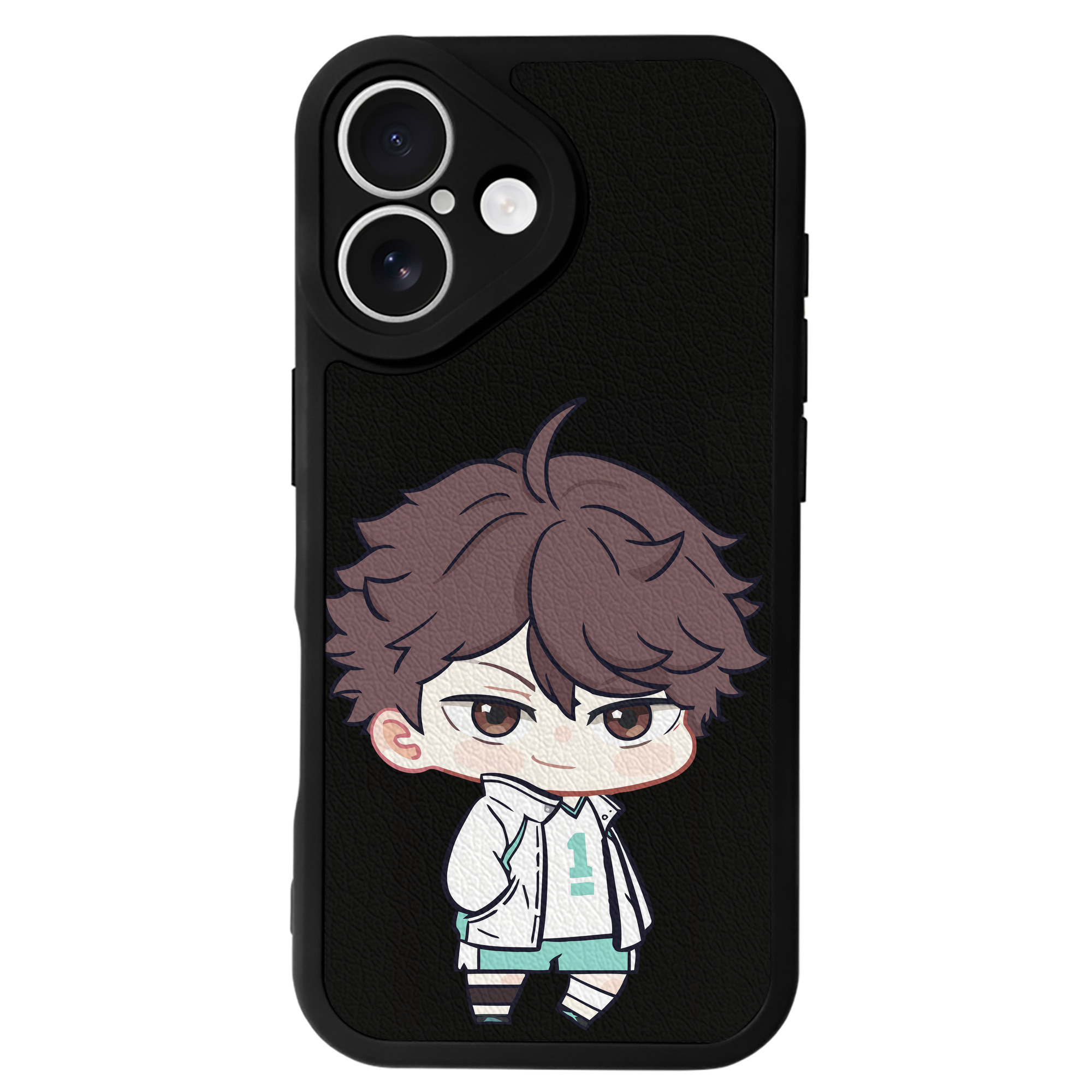 （画像用） ハイキュー!! Haikyu!! 【iPhone 16シリーズ対応】シリコンスマホケース（レザー調） 材質：シリコン